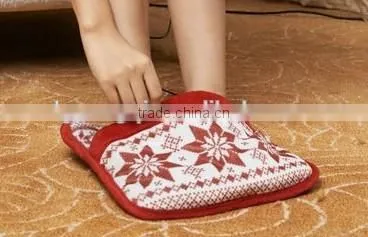 New Fashiion Cute Lady USB Heated Plush Shoes Electric Foot Warmer USB Powered foot warmer
