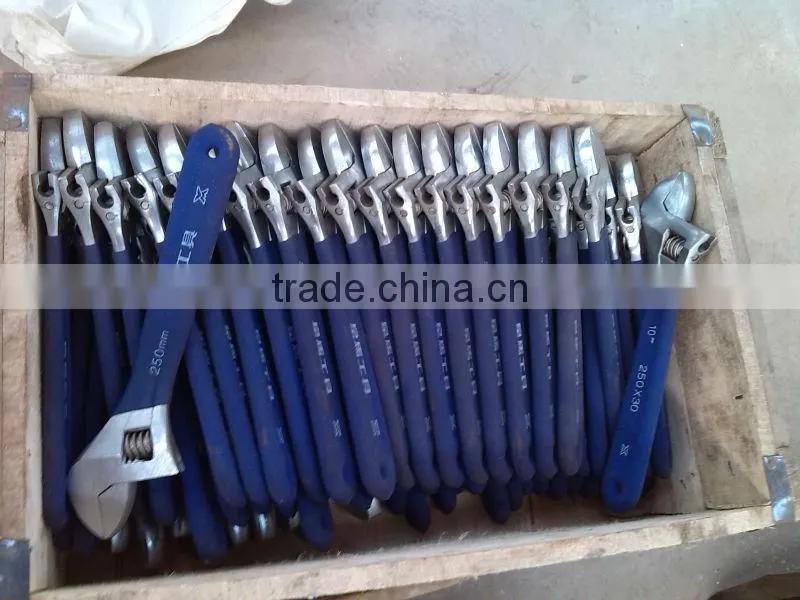 Heavy duty industrial adjustable wrench / spanner for sale