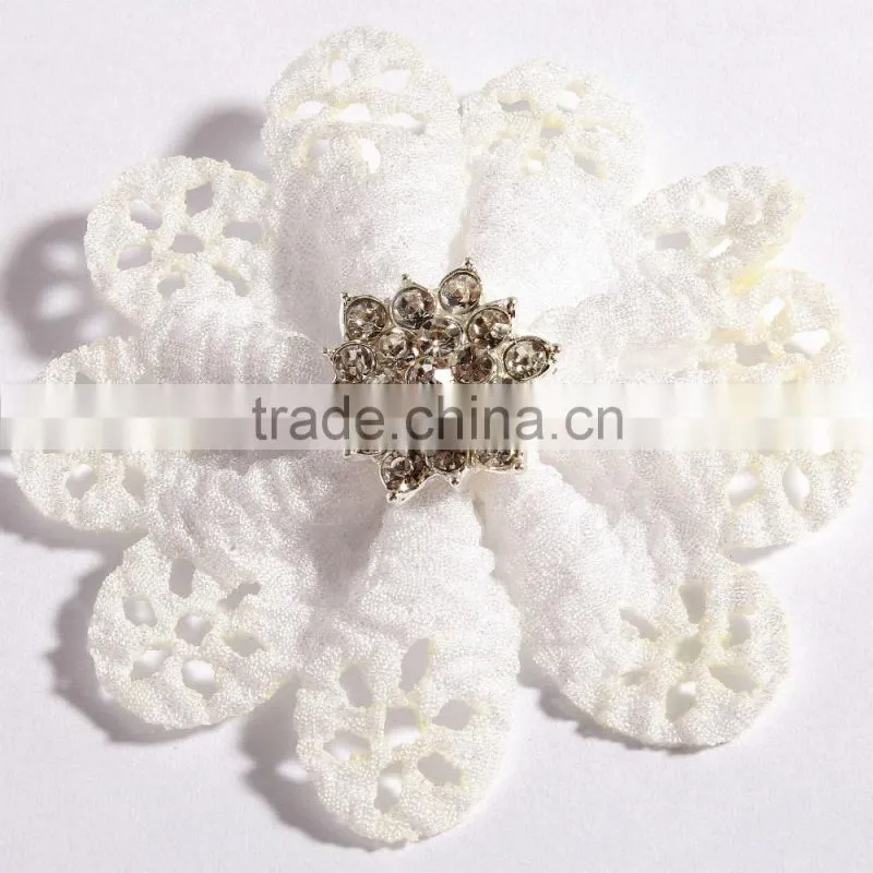 mini cute fabric flower clip for kids hair accessories