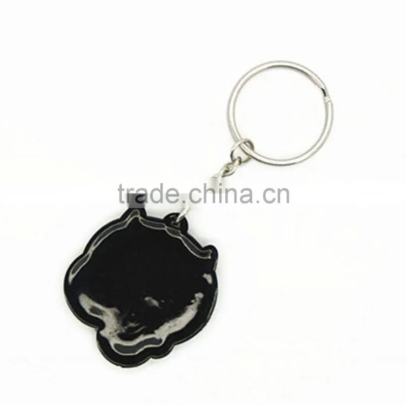 2016 Factory price custom rubber pvc keychain in China
