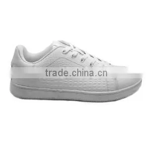 Brand leather sneaker shoe factory surplus stock for man