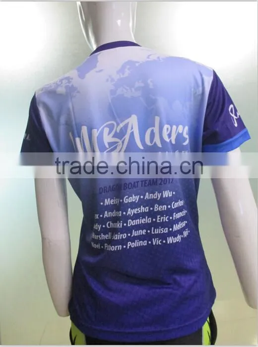 100% polyester mesh womens running short sleeve shirt with OEM brands