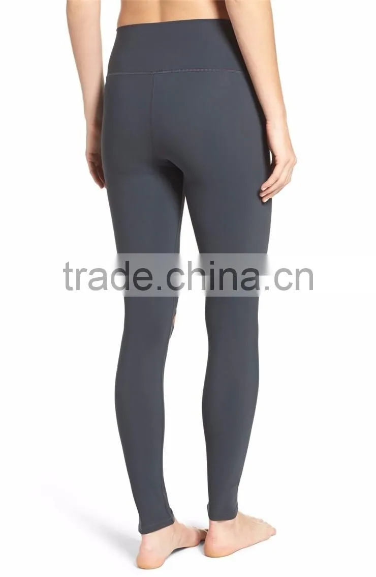 MGOO Custom Design Plain Distressed Yoga Pants Fitted Ripped Airbrush Women Leggings