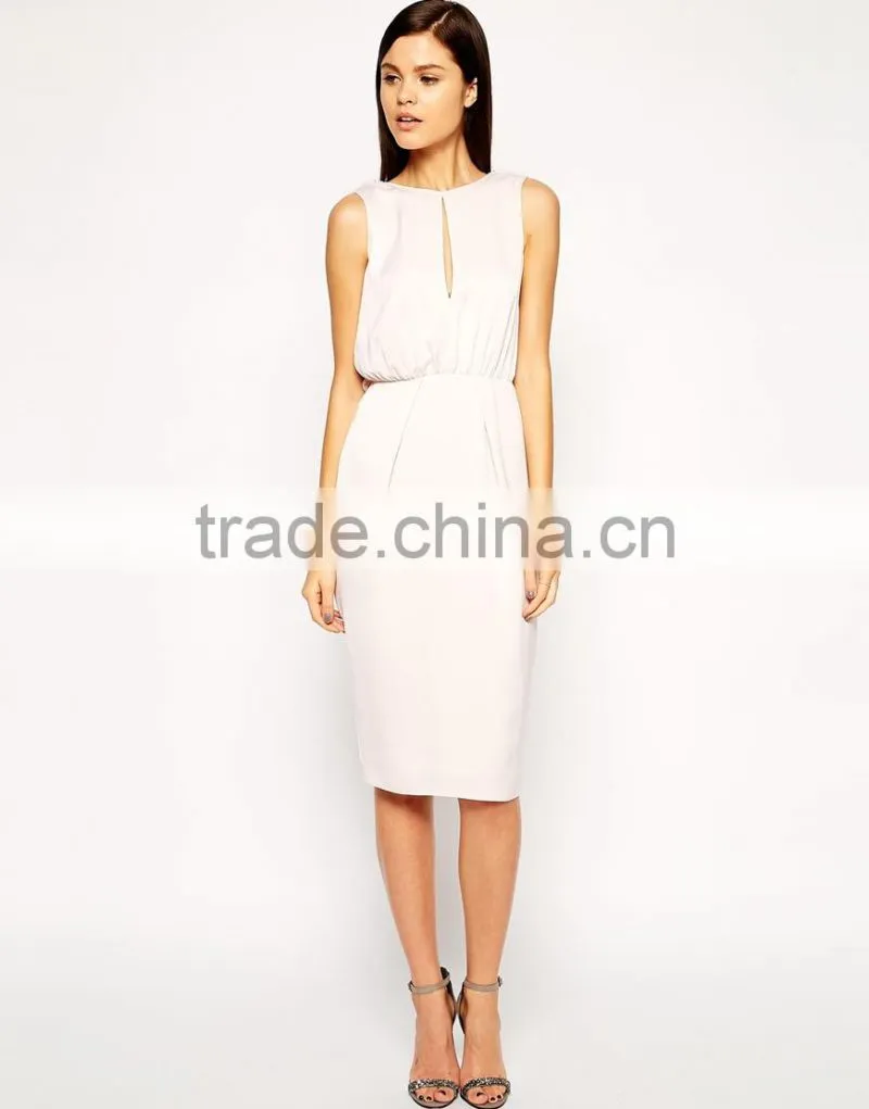 Origami Bow Drape Back Dress