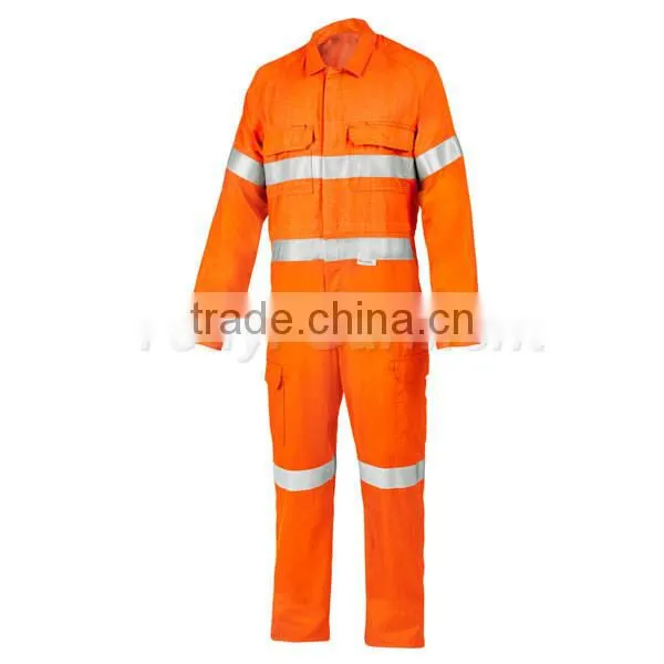 50mm reflective tape durable comfort 220gsm FR workwear coverall