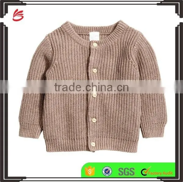 Ribbed cardigan kids cable knit heavy sweater for baby