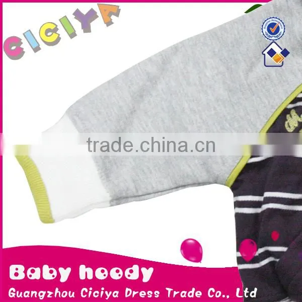 Wholesale custom boutique baby boys coat knitting cotton stripped zip up jacket for baby boys