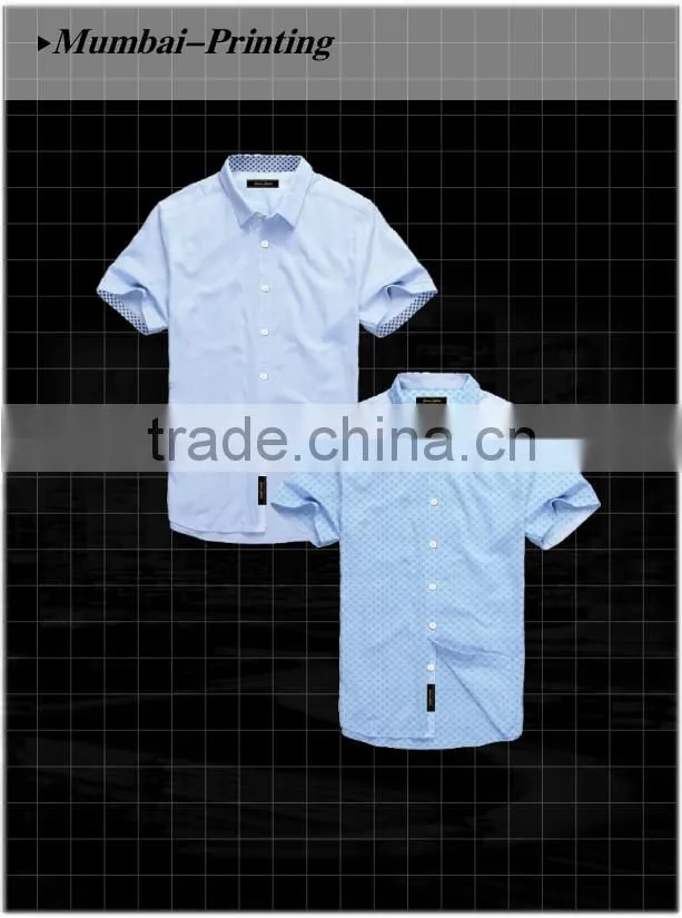 2016 fashion clothing latest shirt designs for men Silk Screen Custom Shirt