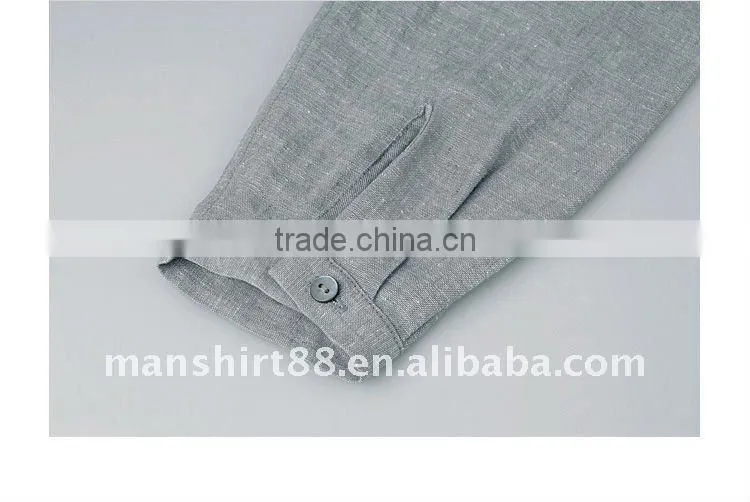 latest man's V-neck linen casual shirt