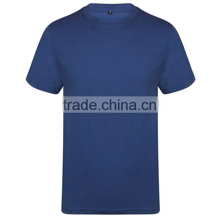 Guangzhou Shandao OEM Factory Summer Plain O-neck Short Sleeve 180g 40% Cotton 60% Polyster Custom Athletic Fit shirt