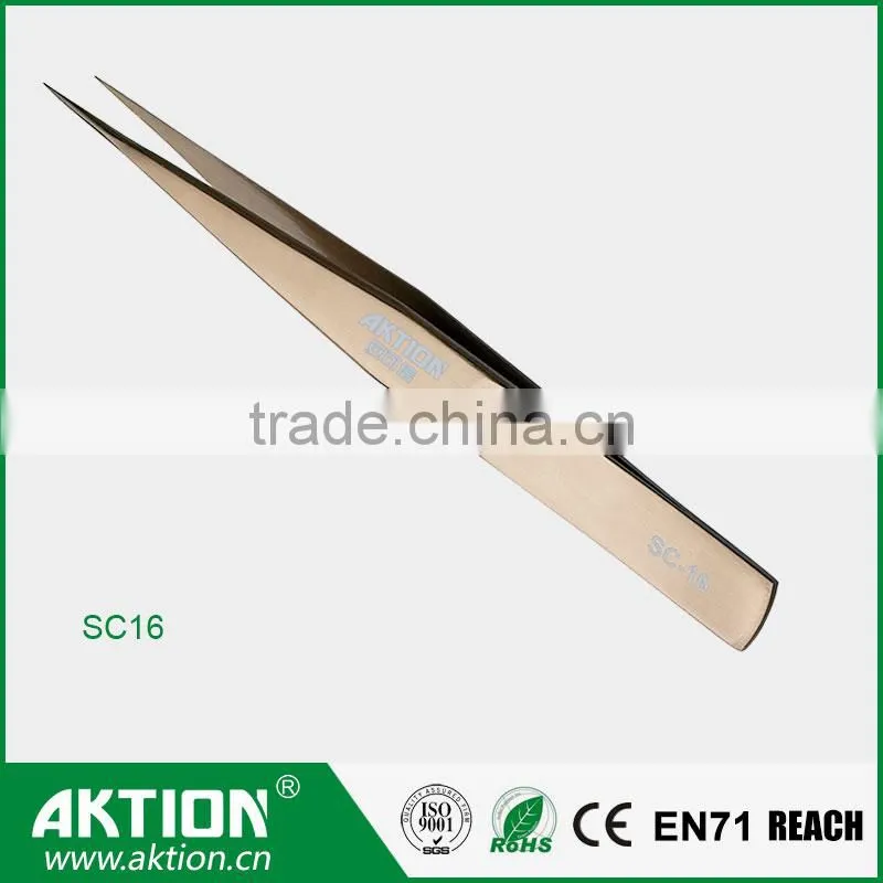Fine Tip Mirror Polish Eye Brow Tweezers beauty tweezers SC series