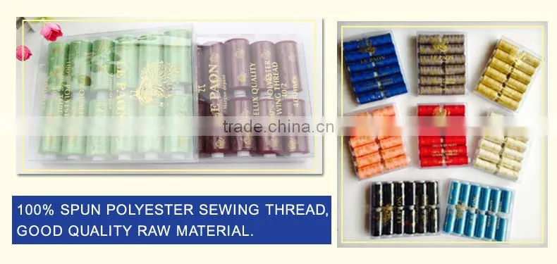 cotton poly spun core sewing thread,polyester exquisite embroidery thread,cotton embroidery thread in box