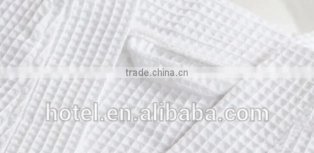 100% cotton plus size quilted waffle bathrobe for wholesale