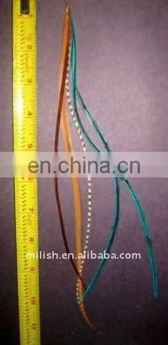 grizzly rooster hair feathers extensions FHE-0008