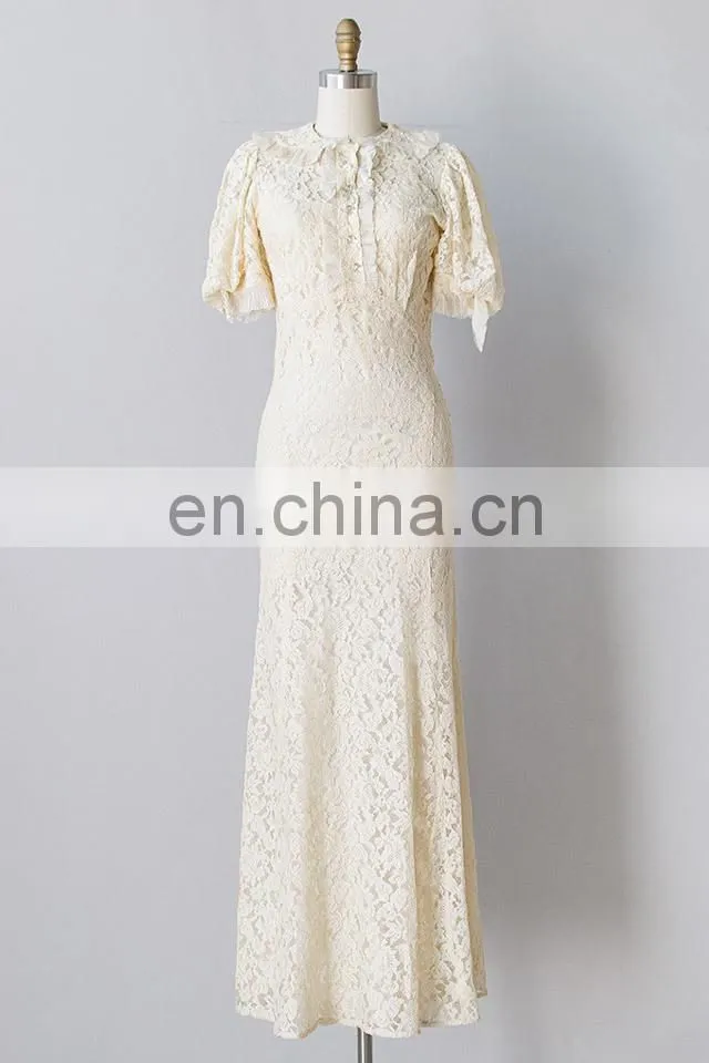 CHEFON Lace 2016 long evening dresses with sleeve latest