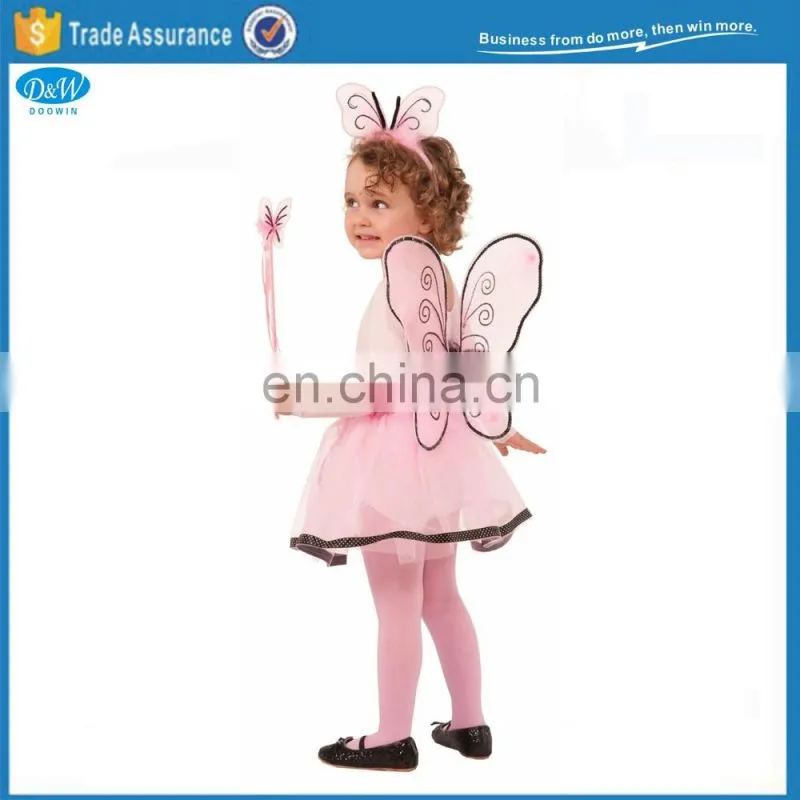Kids Fairy Tutu Wings Headband Wand Set/ Fairy 4pcs Set for Party