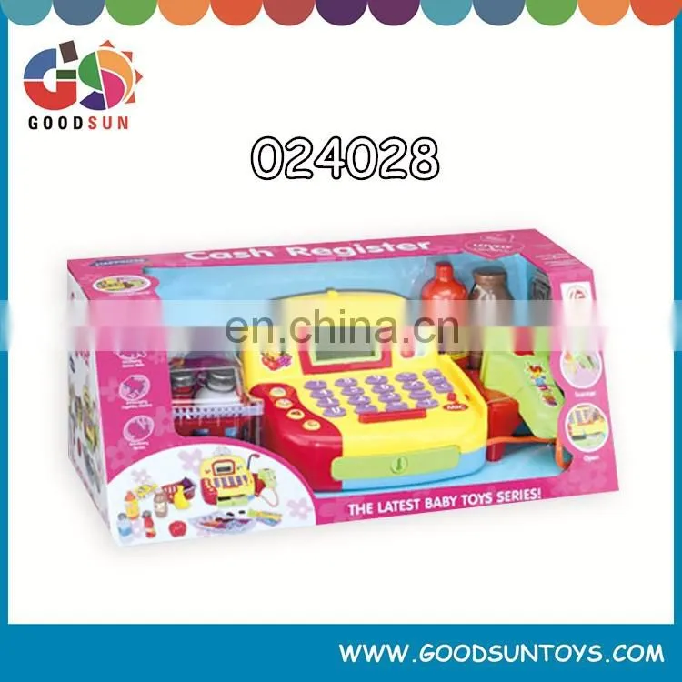 Best selling toy cash registers for kids kid cash register toy kids play checkout counter toys cheap price chenghai toys
