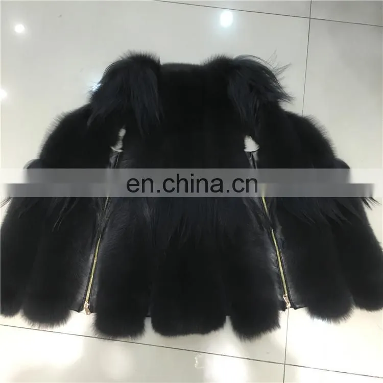 2017 Fashionable Beautiful Women Winter Real Fox Fur Fashion Vest
