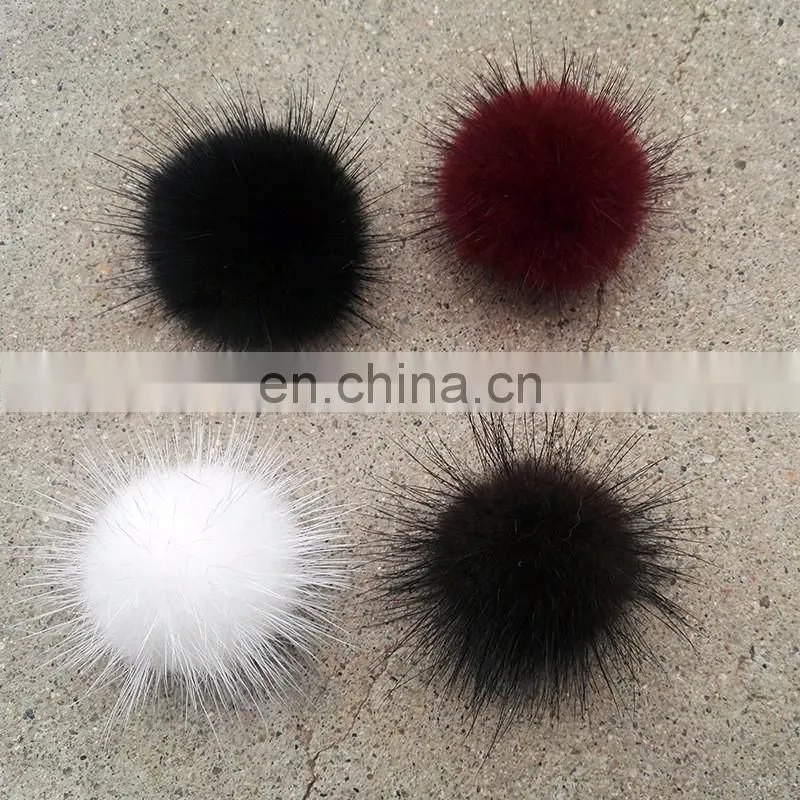 Wholesale Fur Accessory For Iphone And shoes, Cheap 3cm Genuine Mink Fur Ball Pom 18 Colors Available