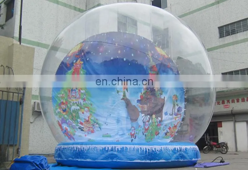 Custom life size snow globe clear inflatable dome for live show