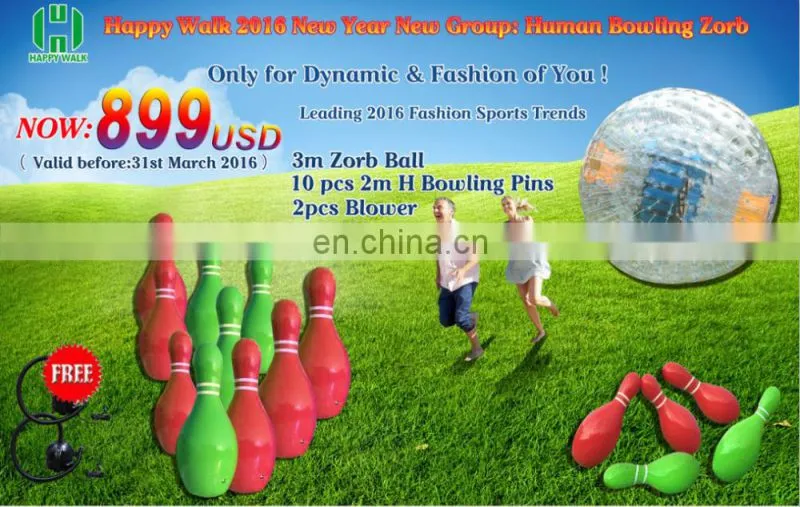Fancy human mini bowling pins,inflatable human bowling,inflatable human bowling pins used for sale