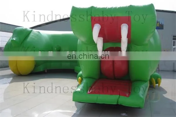 giant inflatable crocodile toy , inflatable tunnel toy , inflatable air crocodile manufacture
