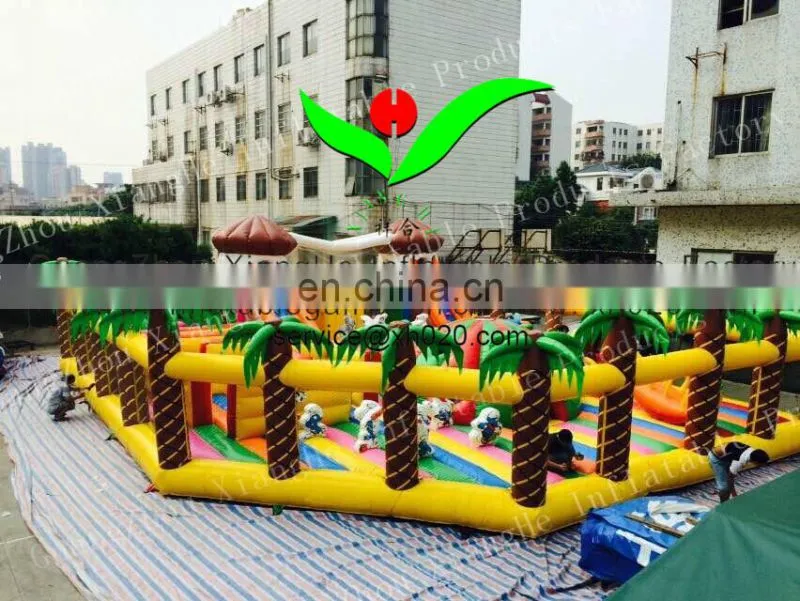 NEW arrived kids jungle adventure games inflatable unique entertainment city