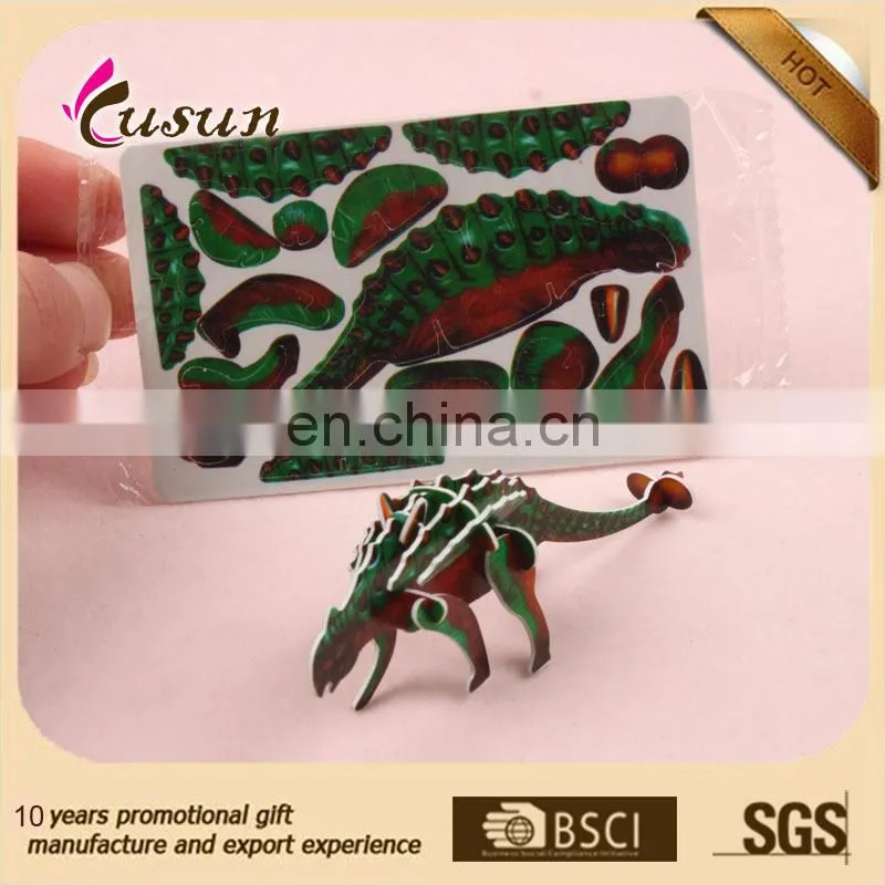 plastic promotional items kids educational DIY Dinosaur toy