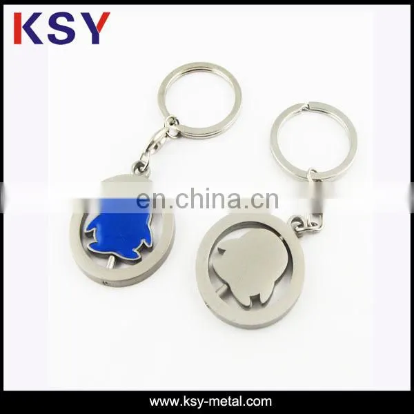 Cheap custom 3d metal keychain