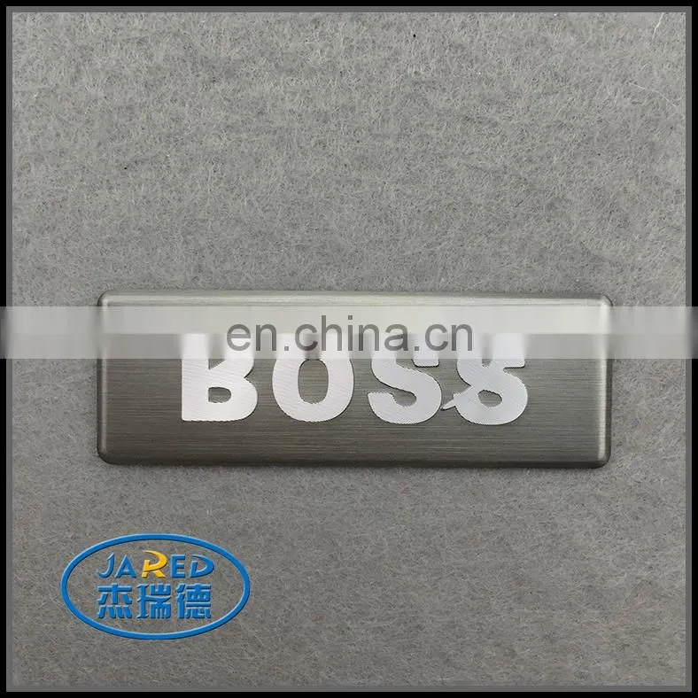 custom metal embossed aluminum nameplate label for appliance