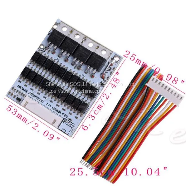 Li-ion Lithium Cell Protection, 10S 36V 40A 18650 Lithium Battery Protection BMS PCB Board Balance (