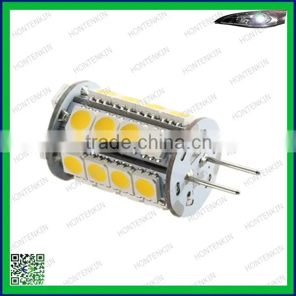 Bi-pin G4 Tower Type 30 LEDs SMD 5050 LED Bulbs Warm White 12V DC