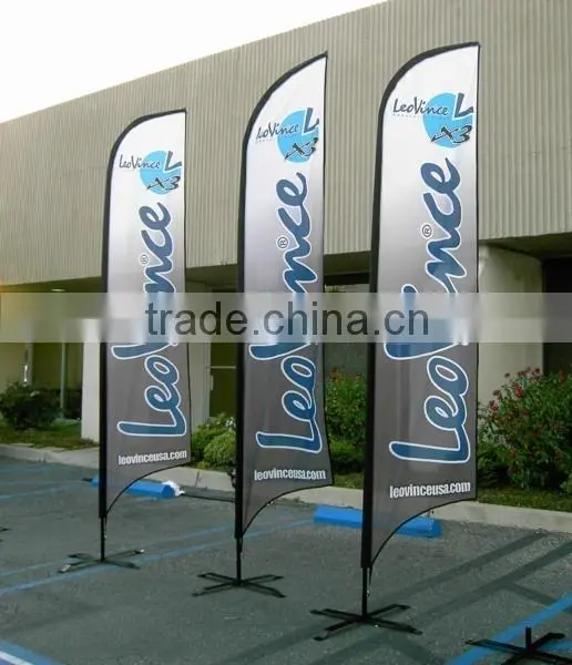 2016 custom feather flags flying beach flags, custom golf putting green flags