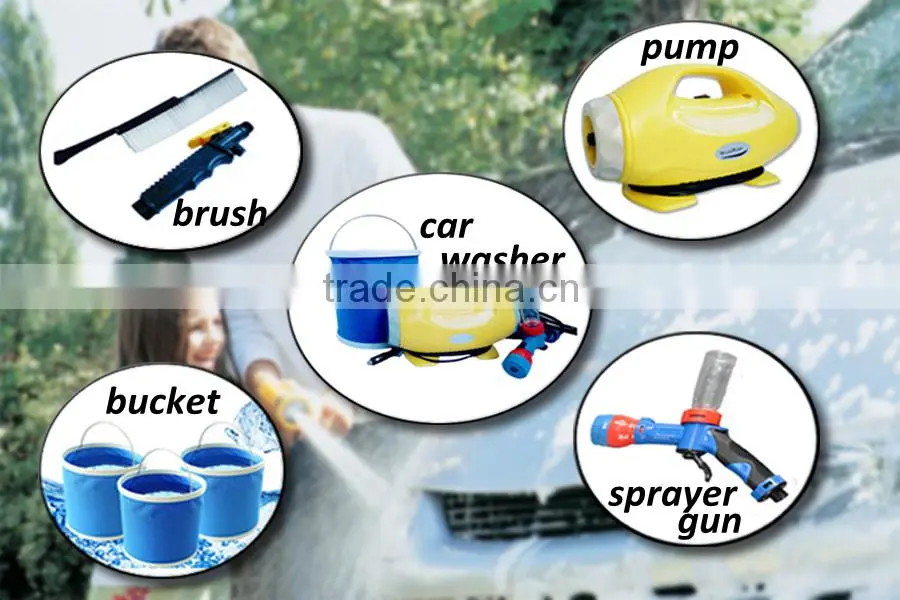(73032) 12 litre 50 walt electric portable 12VDC car socket car wash pump
