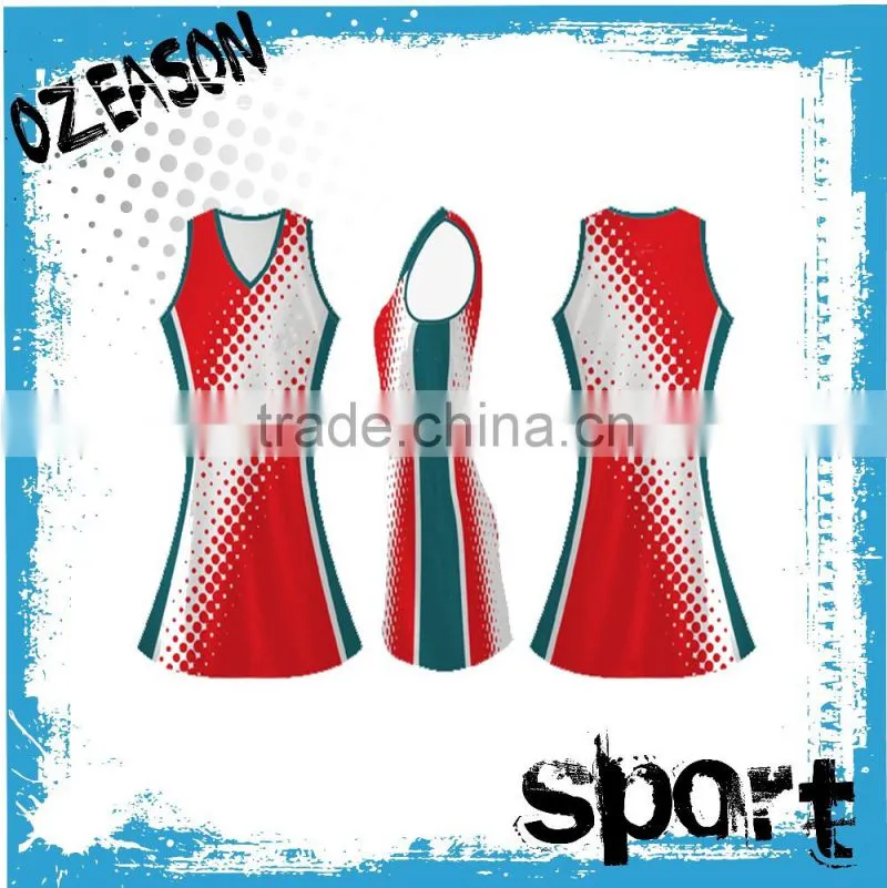 Hot sale customized ladies netball dresses for netball team