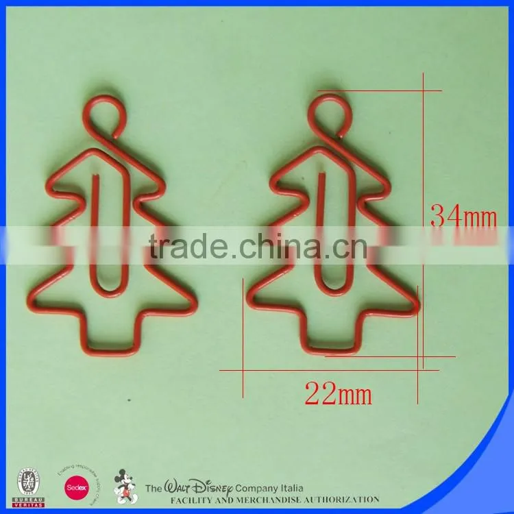 Iron material with shiny colorful plated custom style paper clip