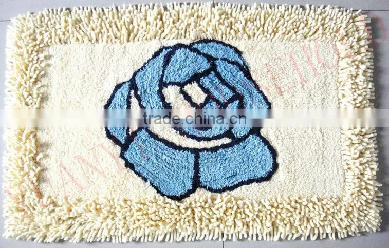 rose design bath mats chenille bath mat