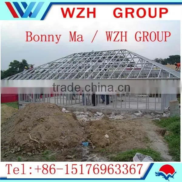 Z275 1.2mm galvanized light gauge steel framing material for house plans villa