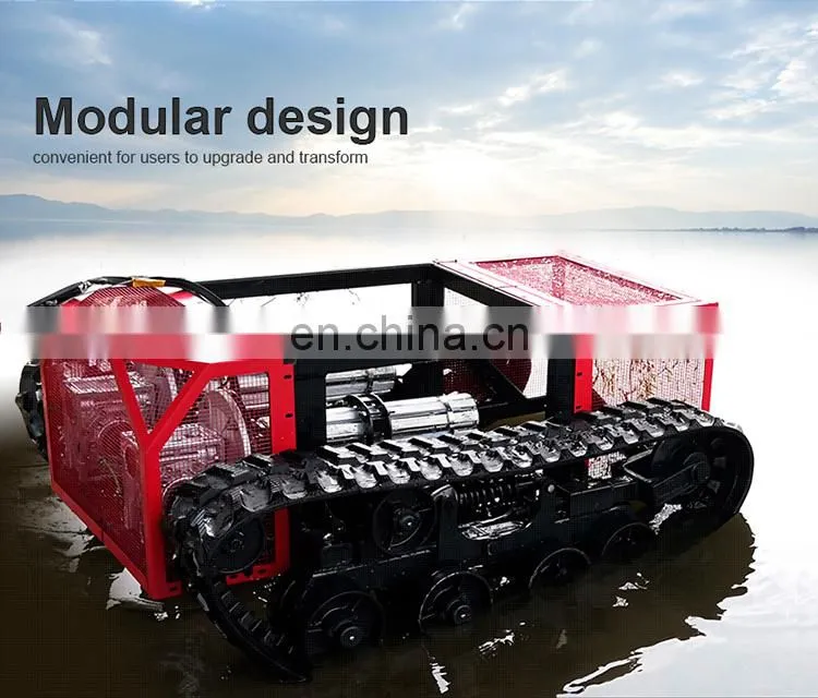 Big power provide 380V generator supply rubber track robot platform tracked robot chassis underwater robot chassis