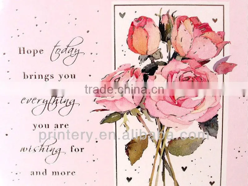 2014 Most Fashionable greeting card,handmade paper wedding invitation card