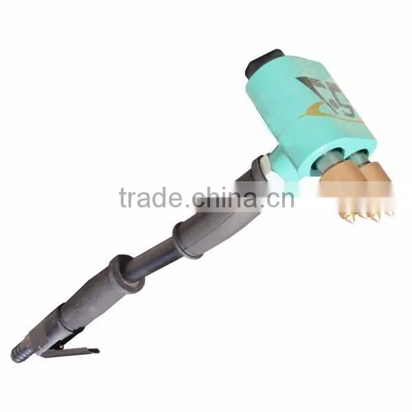 multi headed concrete scabbler for non slip surface