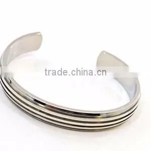 new gold chain design for men blank stainless steel cuff bracelet