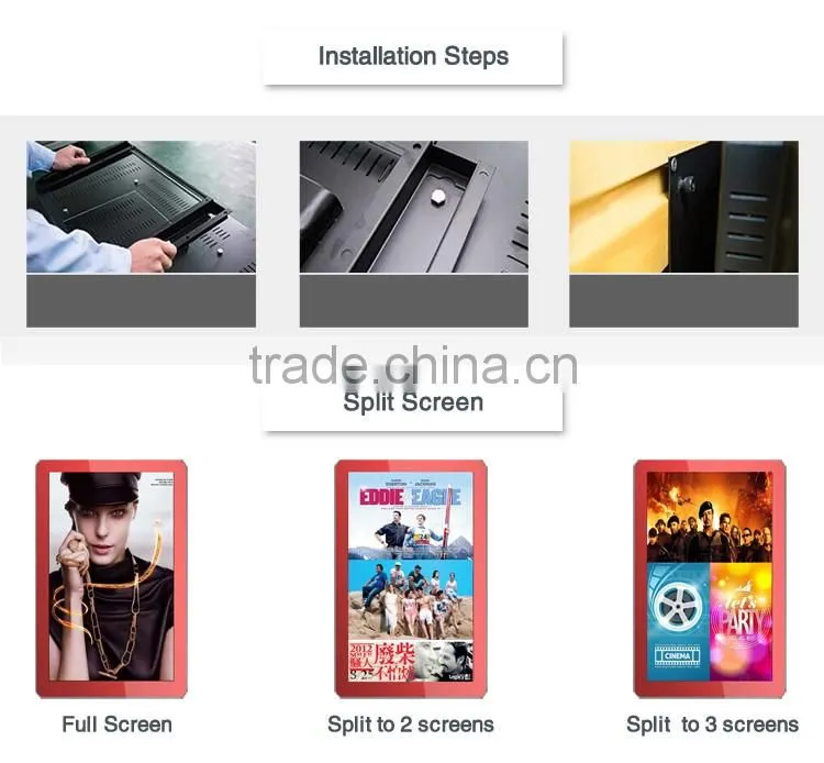 46 inch led advertising Screen Restaruant Menu Board