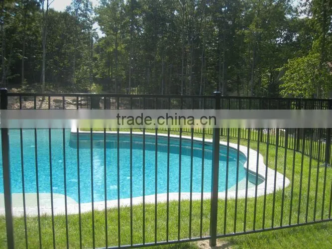 security wrought iron pool fence