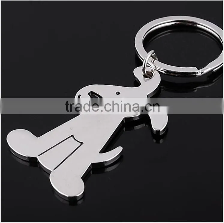 Manufacturers supply key ring genuine creative personality smooth dog keychain