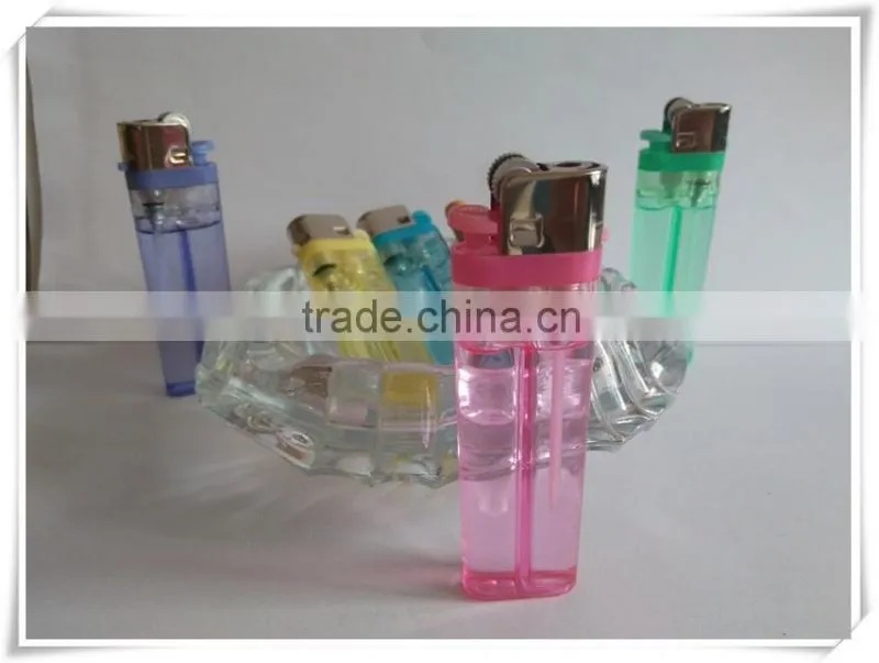 Cheapest classic plastic lighter transparent flint lighter FH-003 with butane gas