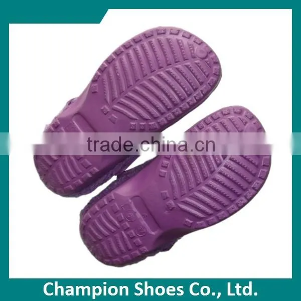 Colorful EVA Winter Clogs With Fur Wholesale