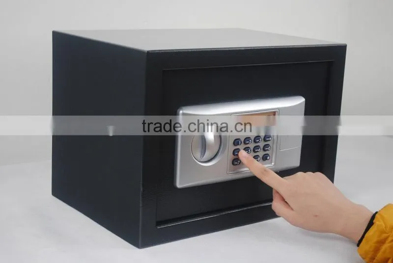 Electronic safe locker with LCD display for home use
