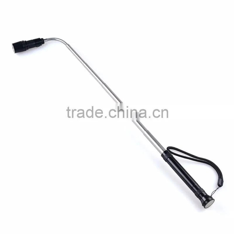 Telescopic Pick Up Tool Zoom Powerful Work Light Magnetic Flexible LED Flashlight