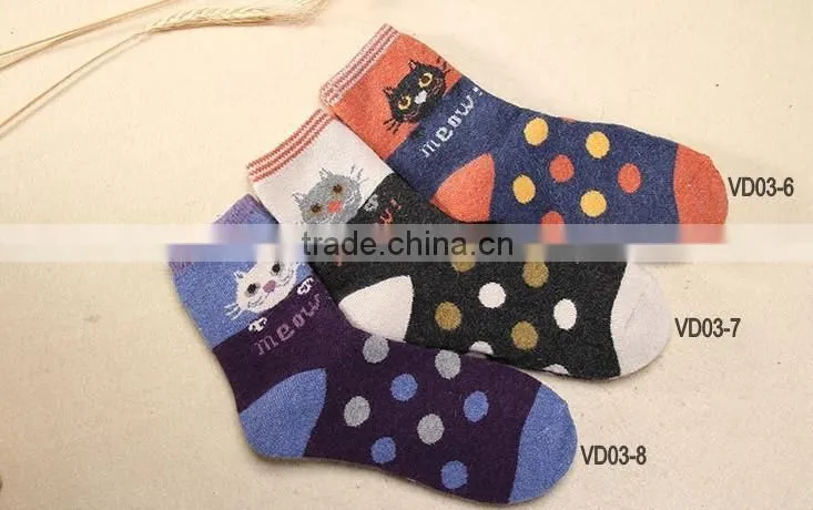 5pairs/lot Winter Womens Rabbit Wool Socks Female Thermal Thickening Warm Long Socks For Women